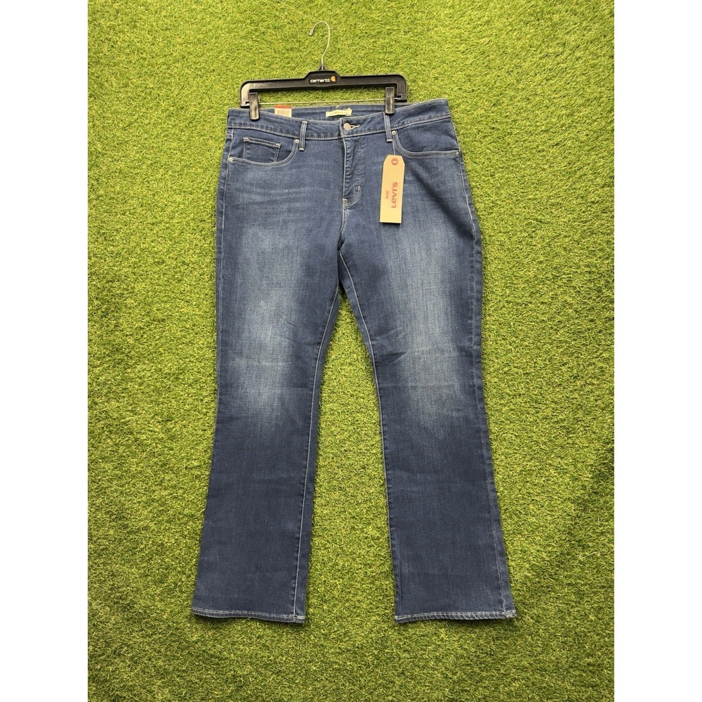 Levis 315 Jeans Womens 20W Tummy Slimming Stretch Shaping Boot Cut Dark Wash NWT